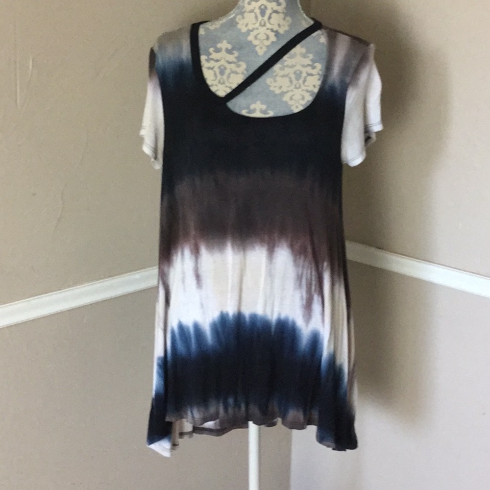 Watercolor Strap Tye dye Asymmetric Ombré